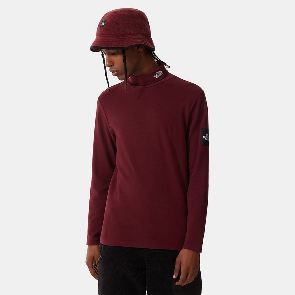 The North Face Long Sleeve Mens Australia - The North Face Mtn Archives Long-Sleeve Red Mountain (JR